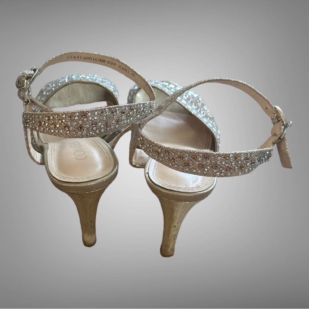 Comely Rhinestone Silver Heels - Picture 11 of 12